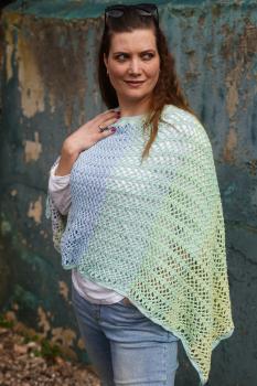 Häkelanleitung Poncho "Frühlingserwachen", Gr. 34-50